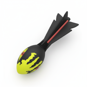 Milestone Sports Howler Toy Whistler Ball Whistling Indoor Outdoor Fun Throwing Game Yellow