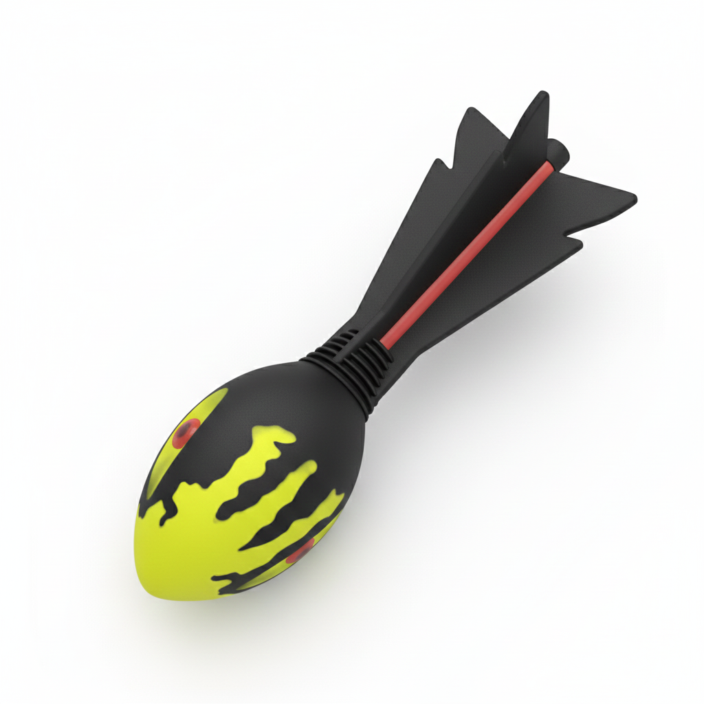 Milestone Sports Howler Toy Whistler Ball Whistling Indoor Outdoor Fun Throwing Game Yellow