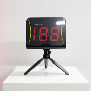 Milestone Sports Shot Speed Radar with MPH and KPH Measurement – Free Standing Radar for Lacrosse, Baseball, Hockey, Soccer and More